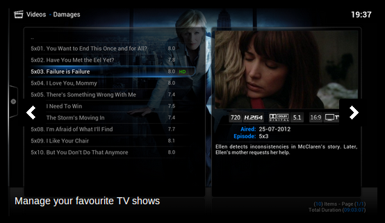 OpenElec screenshot