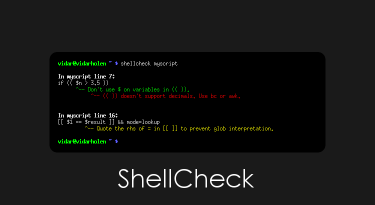 Vérifiez vos scripts bash avec ShellCheck