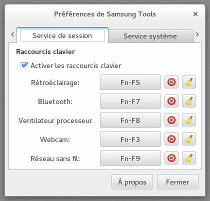 Samsung Tools shortcuts