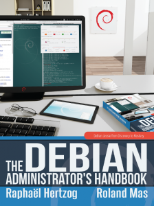 Debian Handbook: cover of the jessie edition