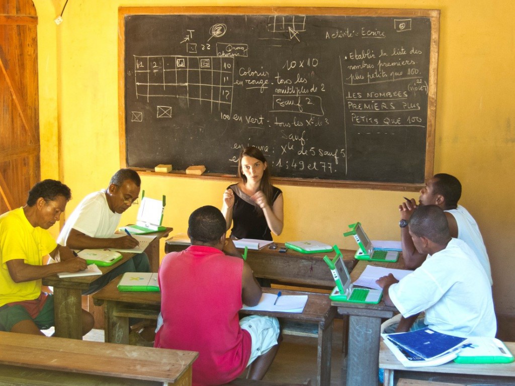 Scéance de travail avec les profs