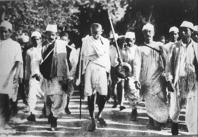 La marche du sel, Gandhi 12 Mars 1930