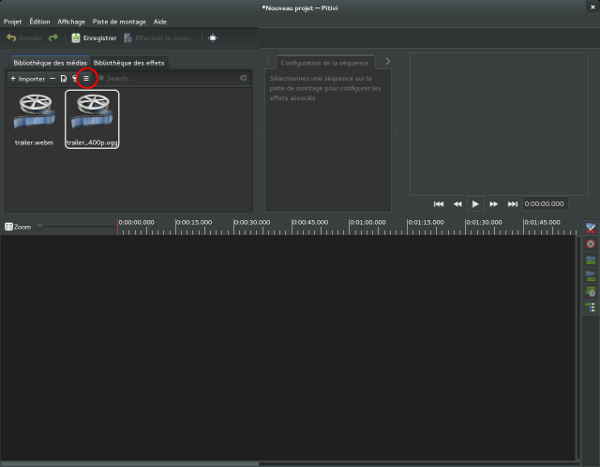Capture d'écran de Pitivi