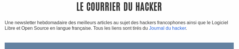 Le Courrier du hacker