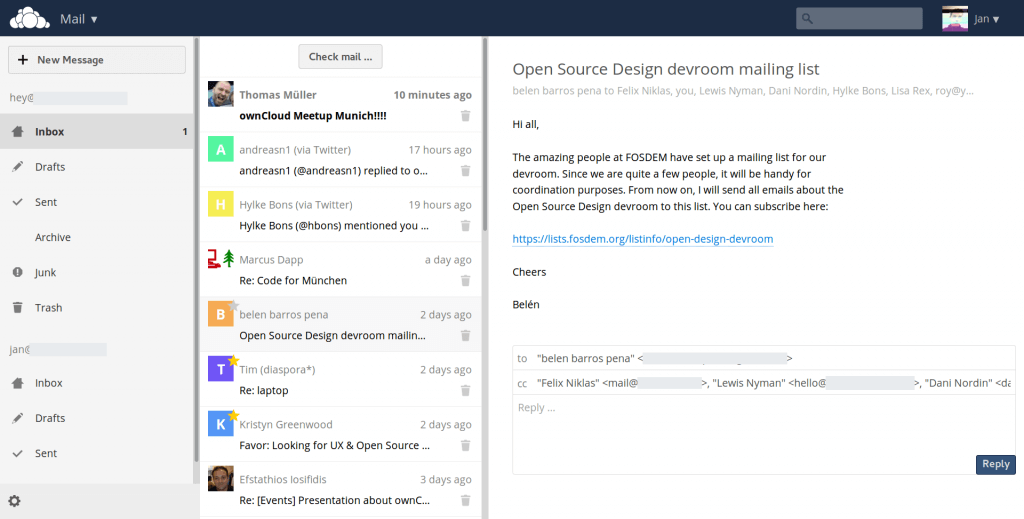 owncloud mail