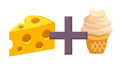 Morceau de fromage à côté d'un dessert
