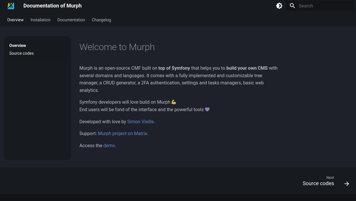 Documentation Murph