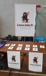 Le stand LinuxJobs.fr aux JDLL 2017