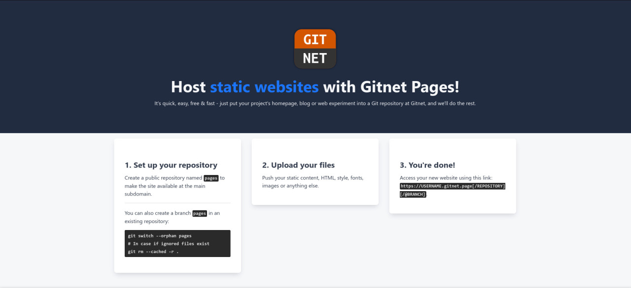 Gitnet Pages