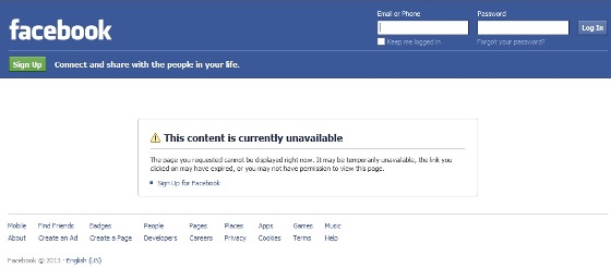 compte facebook inaccessible