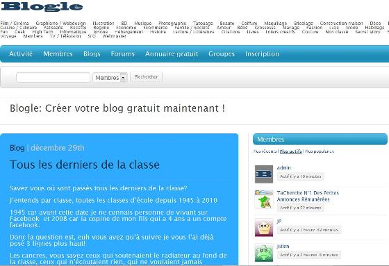 blogle.fr : créez votre blog