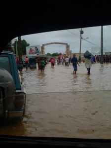 Inondations après le cyclone Haruna dans la ville de Tulèar - photo de Jan Marc Besse su facebook 