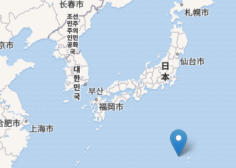 Location of Nishinoshima Island. Image from <a href=