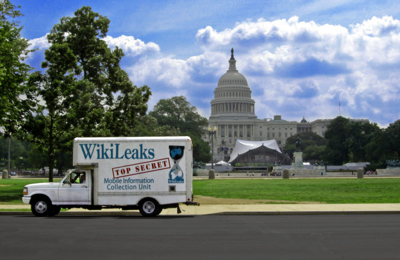 Wikileaks Van on Capitol Hill