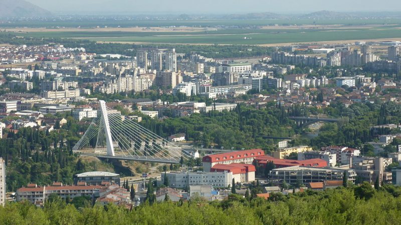 Vue générale de Podgorica. CC-BY-20 
