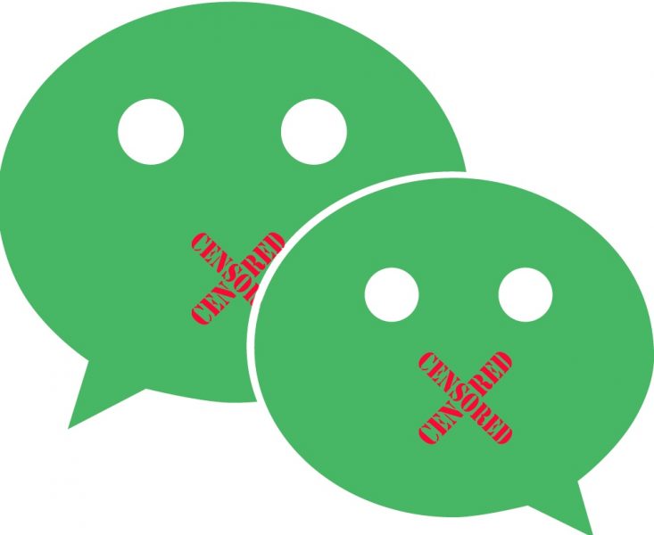 WeChat censor. Remix image. 