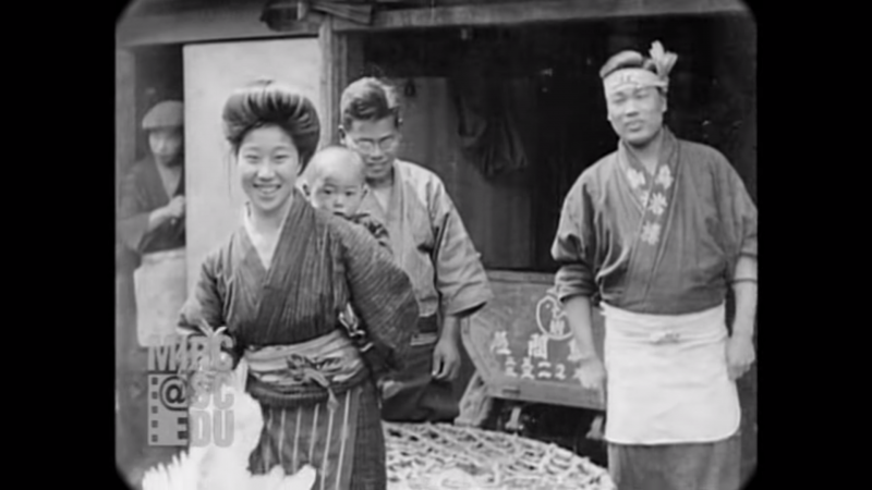 Everyday scenes in Kyoto Japan in 1929