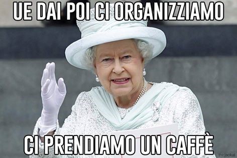 This Italian meme reads: “Come on, EU, let us go for a coffee.”