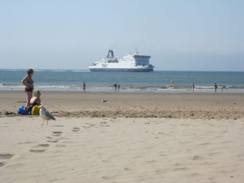 Calais Ferry Beach