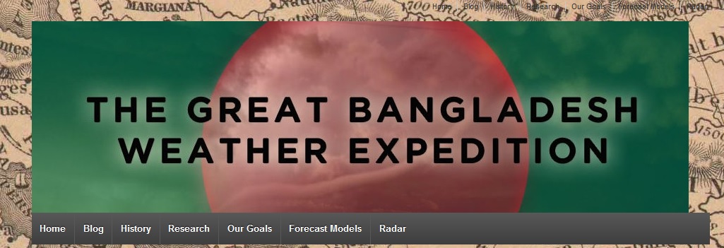 Screenshot of the Great Bangladesh Weather Expedition Page
