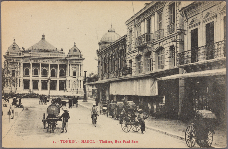 Hanoi Théâtre, Rue Paul-Bert. Photo from The New York Public Library Digital Collections