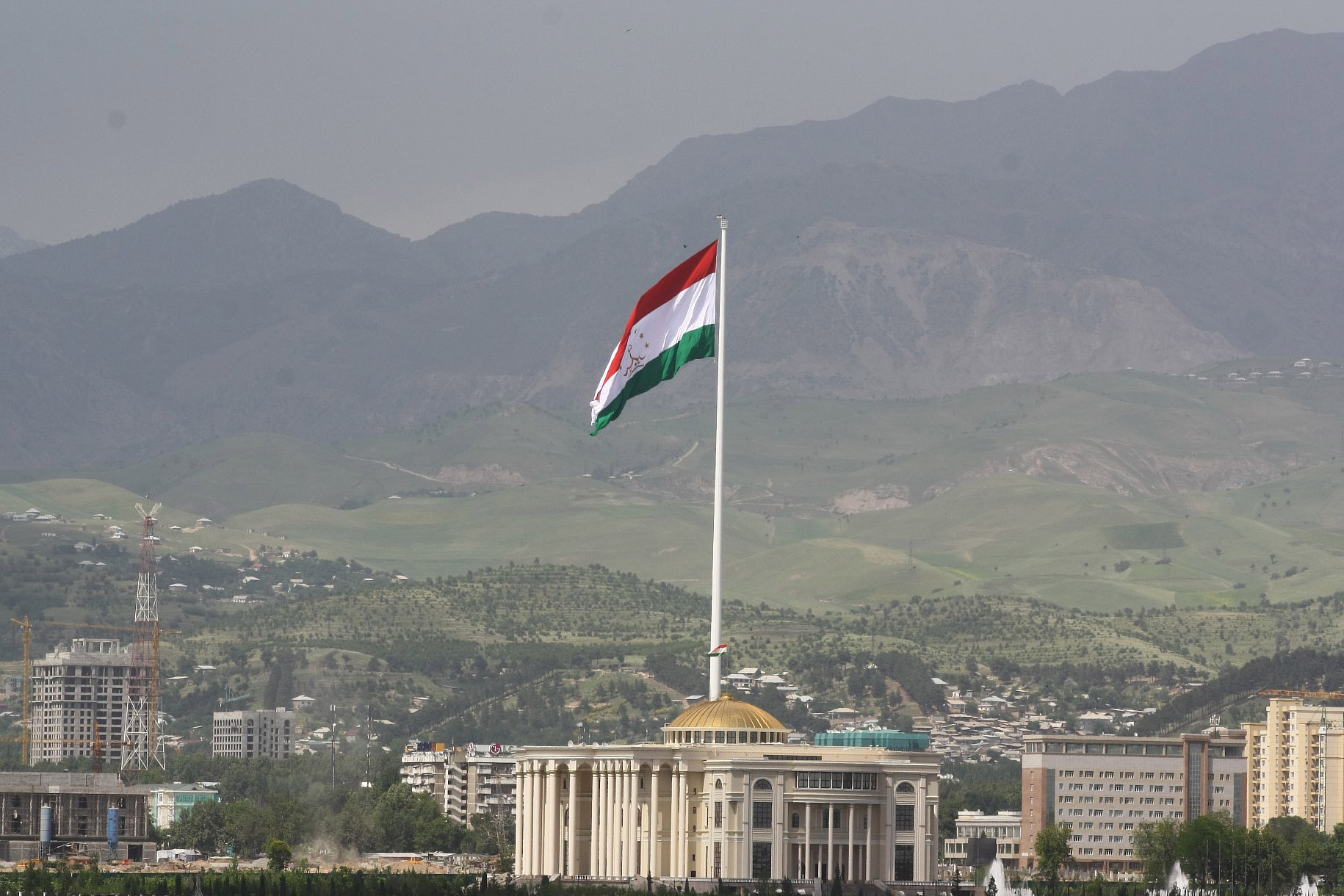 The second tallest flagpole in the world. Dushanbe. Photographer: Nozim Qalandarov