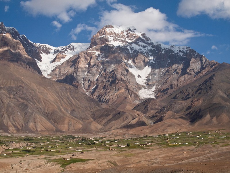 Roshorv, a village in Tajikistan's Bartang Valley. Photo by taken from  zamkosmopolit's Live Journal with permission.