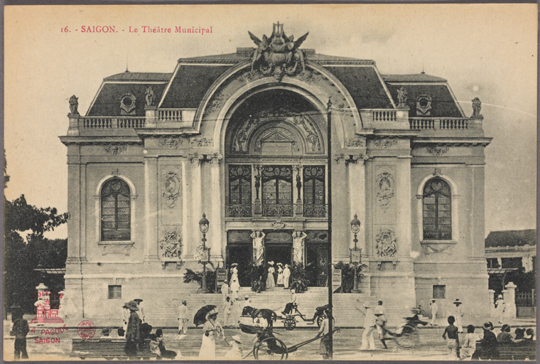 Saigon Opera House. Photo from The New York Public Library Digital Collections, 1910