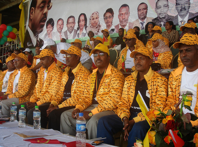 Un rassemblement de l'EPRDF à Addis Abeba en 2010. Photo d'Uduak Amimo / BBC World Service via Flickr (CC BY-NC 2.0)