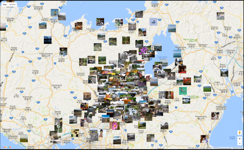 Map of Jeffrey Friedl’s Blog Photos 