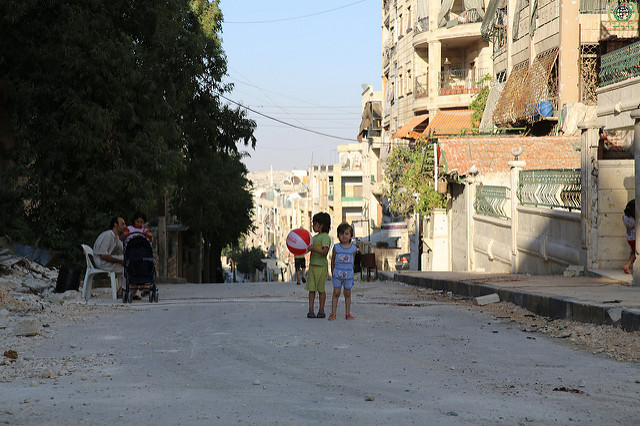 Aleppo, Syria. Photograph shared by IHH Humanitarian Relief Foundation on Flickr (CC BY-NC-ND 2.0) 