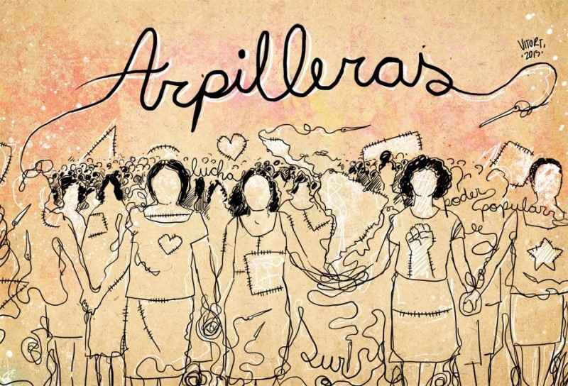 Art made by Brazilian cartoonist Vitor for the arpilleras project. Image: Arpilleras: Bordando a resistência/Facebook.