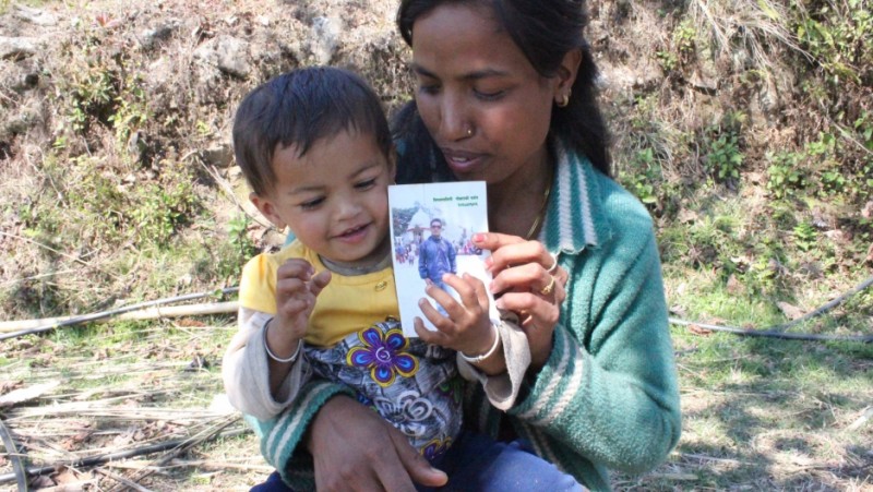 Bishnu Pande with her daughter Ayusha. Credit: Laura Spero. Used with PRI's permission