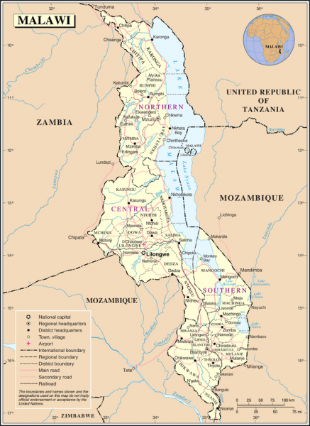 The disastrous floods have largely affected areas along the Shire river in far southern Malawi. The region is prone to flooding, but locals say the recent floods are the worst in at least a half century. Public domain image via Wikipedia Commons