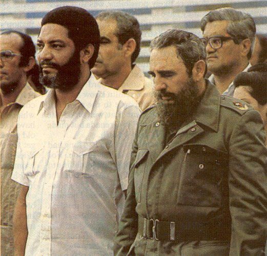Image of Maurice Bishop and Fidel Castro shared by Facebook user Tillah Willah. 