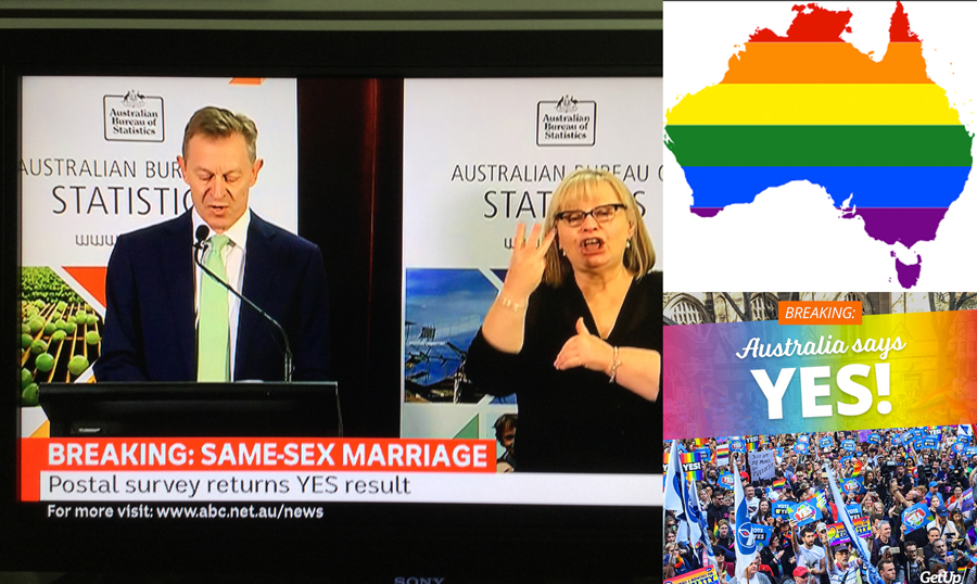 Australia votes YES to same sex marriage