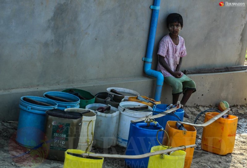 Water rationing in Yangon. Photo by Hein Htet / The Irrawaddy