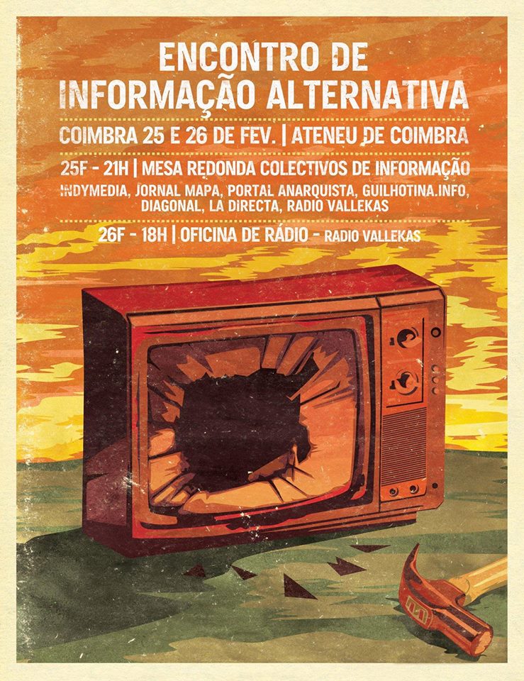 The Alternative Information Meet-up will take place in Coimbra on February 25-26, 2016. #InfoAltCoimbra