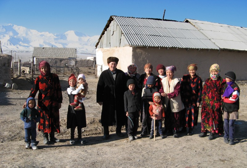 A family in Kyrgyzstan. Wikipedia image. 
