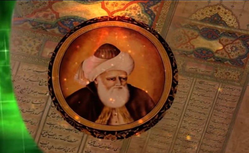 Rumi as depicted in a short film uploaded onto YouTube by user Ghaus Siwani.