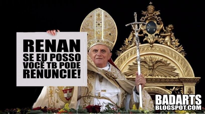 Papa manda recado para Renan