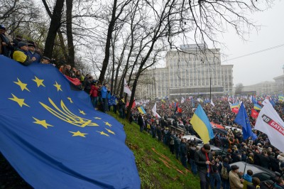 Tens of thousands of Ukrainians join #Euromaidan protests in Kyiv on Nov. 24, 2013; photo by Ivan Bandura, used with permission.
