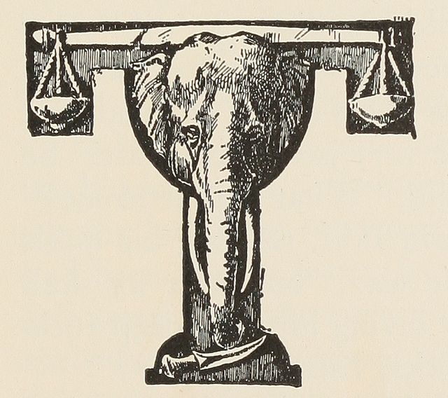 As the saying goes, "an elephant never forgets." Illustration by W.H. Drake, from Rudyard Kipling's "The Jungle Book." Copyright expired, image released to public domain.