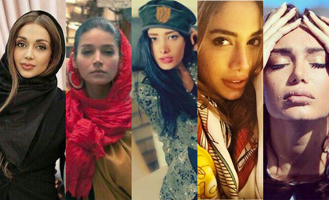 Iranian models arrested in recent crackdowns.
