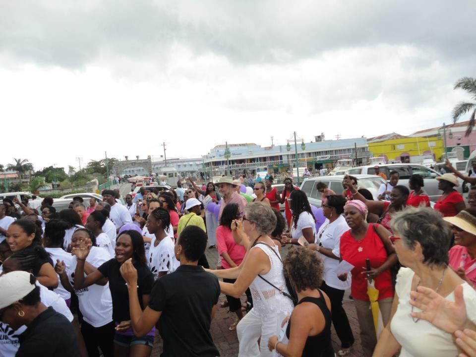One Billion Rising, Heroes Square, Bridgetown, Barbados