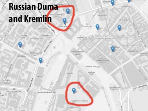 Grindr in the Kremlin, where several active profiles were spotted by a concerned activist. Image from http://americablog.com/. 