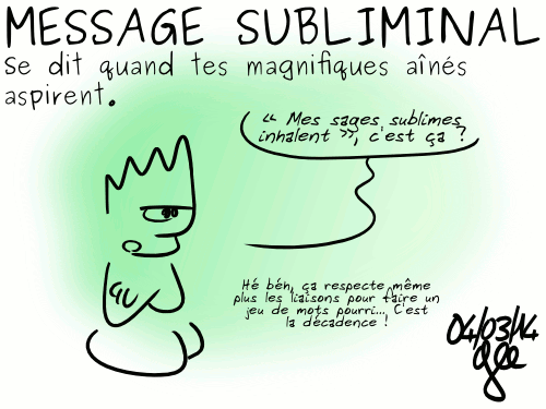 14-03-04 - Message subliminal