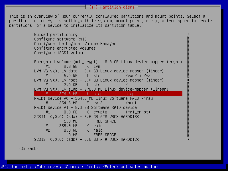Fin du partitionnement Fin du partitionnement