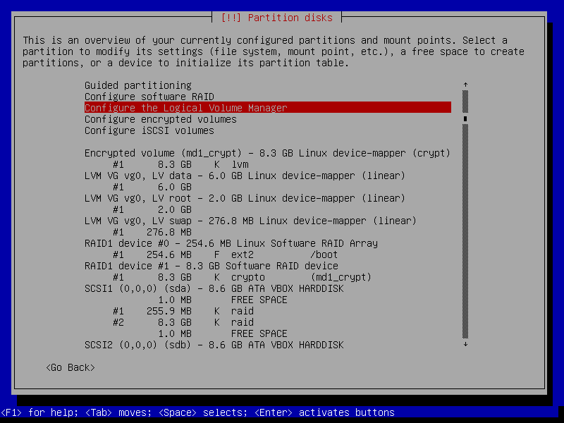 Détail des volumes logiques Détail des volumes logiques