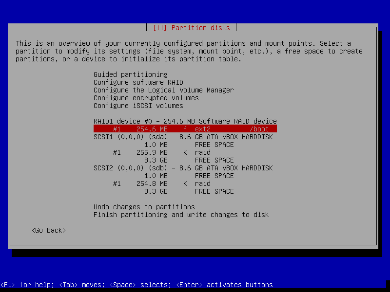 /boot créé /boot créé